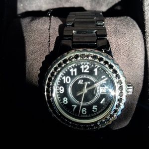 Gorgeous Polanti Pure Black Diamond Watch